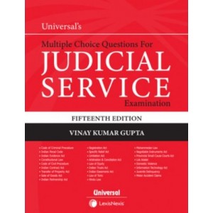 Universal's MCQ's For Judicial Service Examination 2022 (JMFC) by Vinay Kumar Gupta | LexisNexis